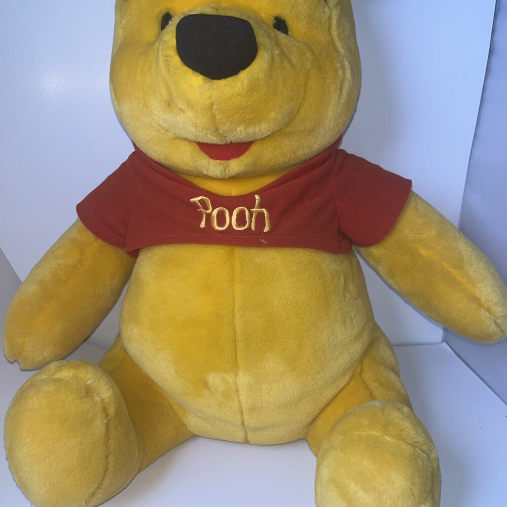 Winnie The Pooh 20" Disney XLarge Plush Bear Arco Toys Inc 1990 Vintage Mattel - Picture 3 of 10